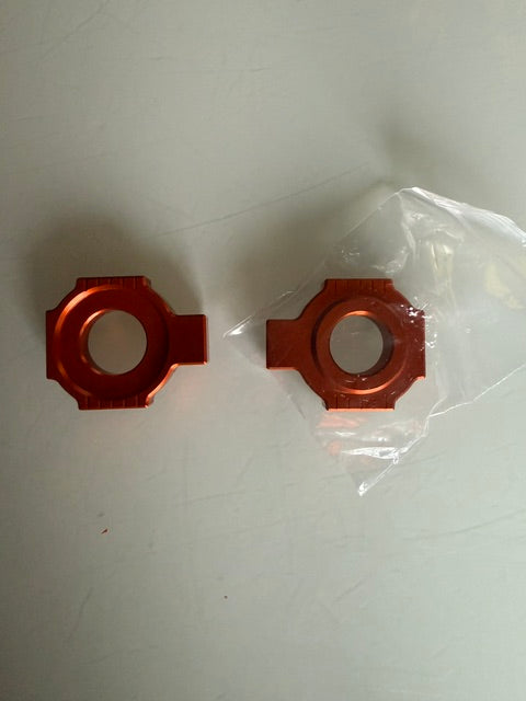 Anodised Chain Adjuster Blocks - Orange