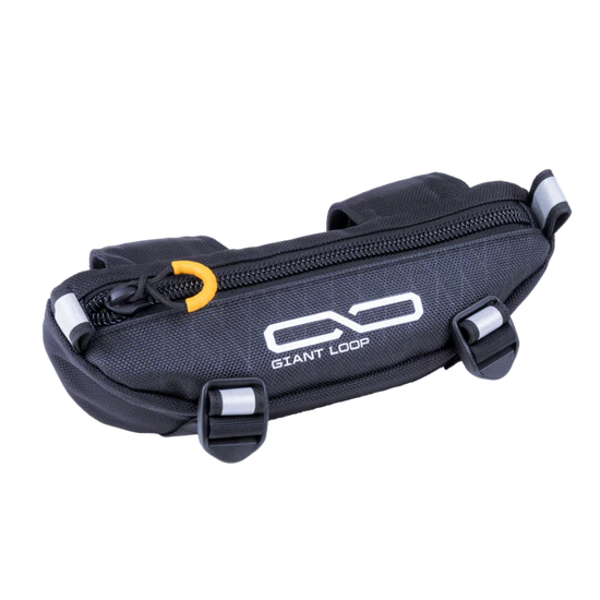 Zigzag Handlebar Bag 1.5L - Black /Grey - Giant Loop